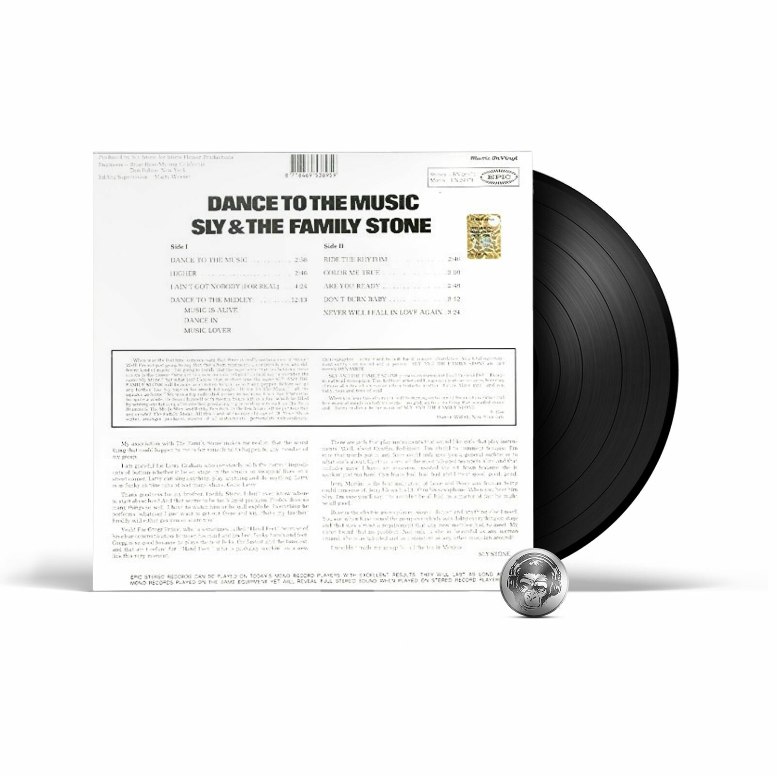 8718469538959, Виниловая пластинка Sly & The Family Stone, Dance To The Music IAO - фото №3