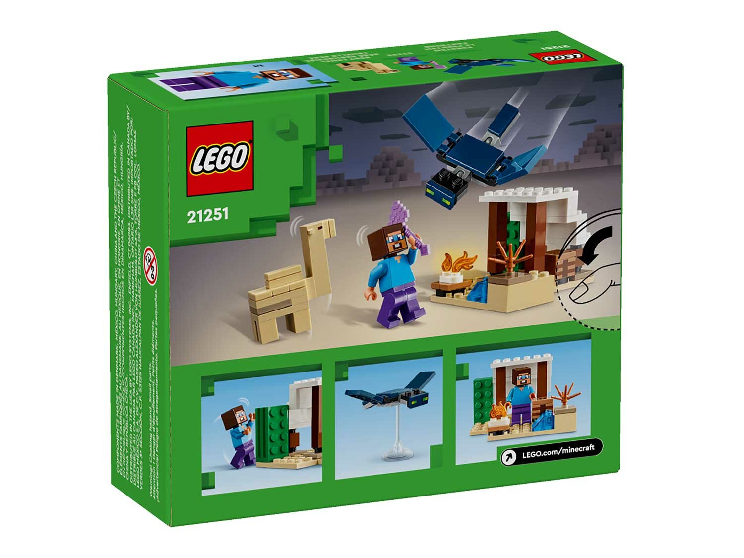 Конструктор LEGO Minecraft 21251 Steve's Desert Expedition, 75 дет.