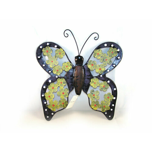 Настенный декор из металла Бабочка Мадагаскарская