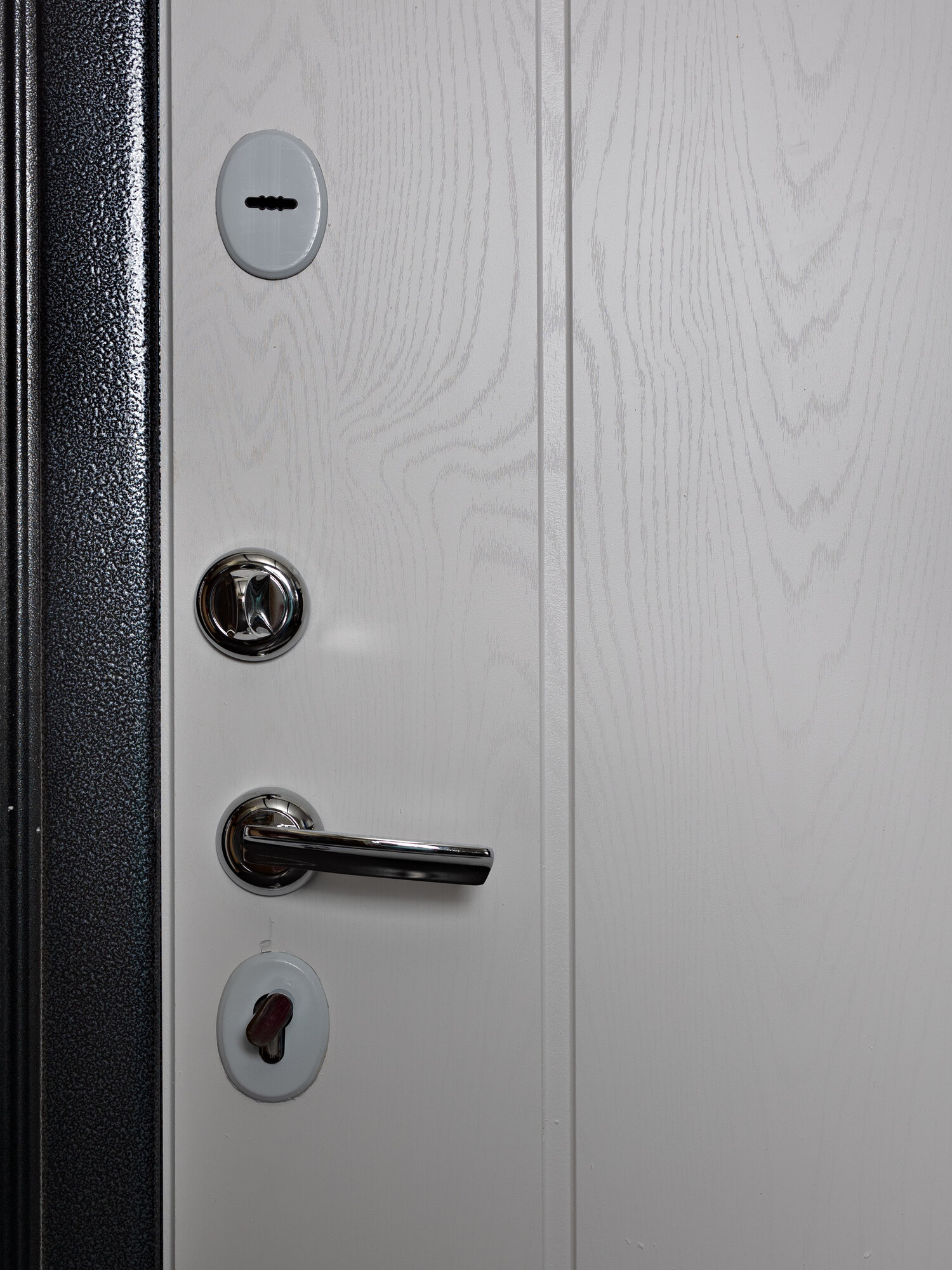 Дверь входная для квартиры Proline Apartment X 970х2050 левая, тепло-шумоизоляция, антикоррозийная защита, черный/белый - фотография № 5