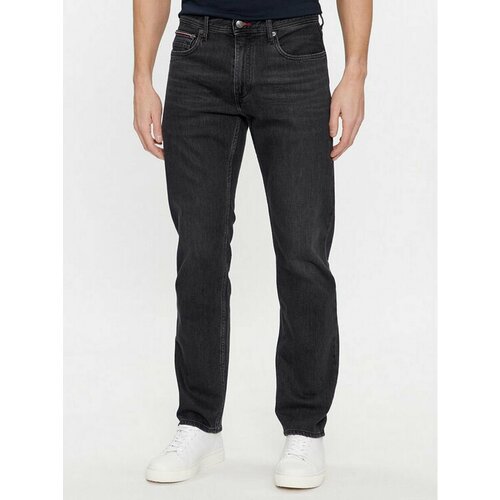 Джинсы TOMMY HILFIGER, размер 38/32 [JEANS], черный джинсы классика tommy jeans размер 38 32 черный