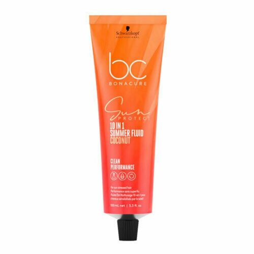 Schwarzkopf Bonacure Sun Protect Coconut 10-in-1 Summer Fluid - Мультифункциональный флюид 10-в-1 (100 мл).