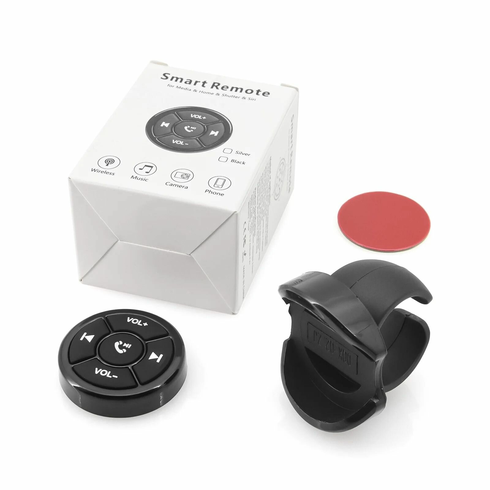 Bluetooth кнопки на руль автомобиля велосипеда самоката / Bluetooth кнопки / Bluetooth кнопки в салон автомобиля / Bluetooth кнопки с держателем / Bluetooth кнопки для музыки — фото 1
