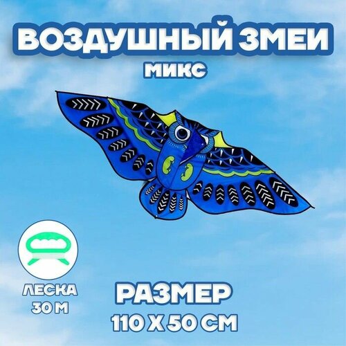 Воздушный змей Сова с леской 881₽