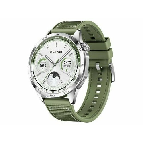 Смарт-часы HUAWEI WATCH GT 4 46MM GREEN WOVEN STRAP (PHOINIX-B19W)