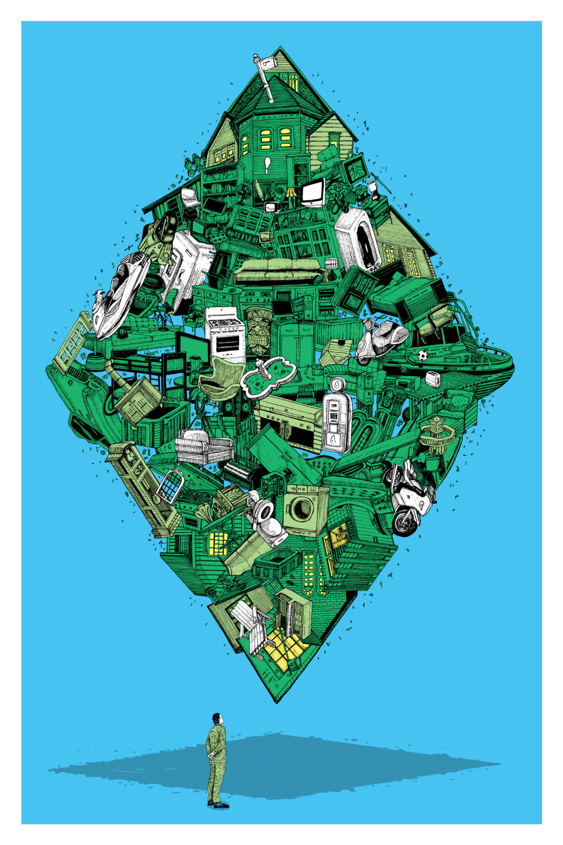 Постер / Плакат / Картина The Sims. Схема 60х40 см