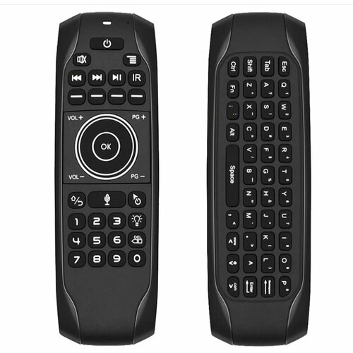 Пульт для Android ТВ Air Mouse G7 с русской клавиатурой пульт с гироскопом air mouse g30s для android tv голосовым управлением