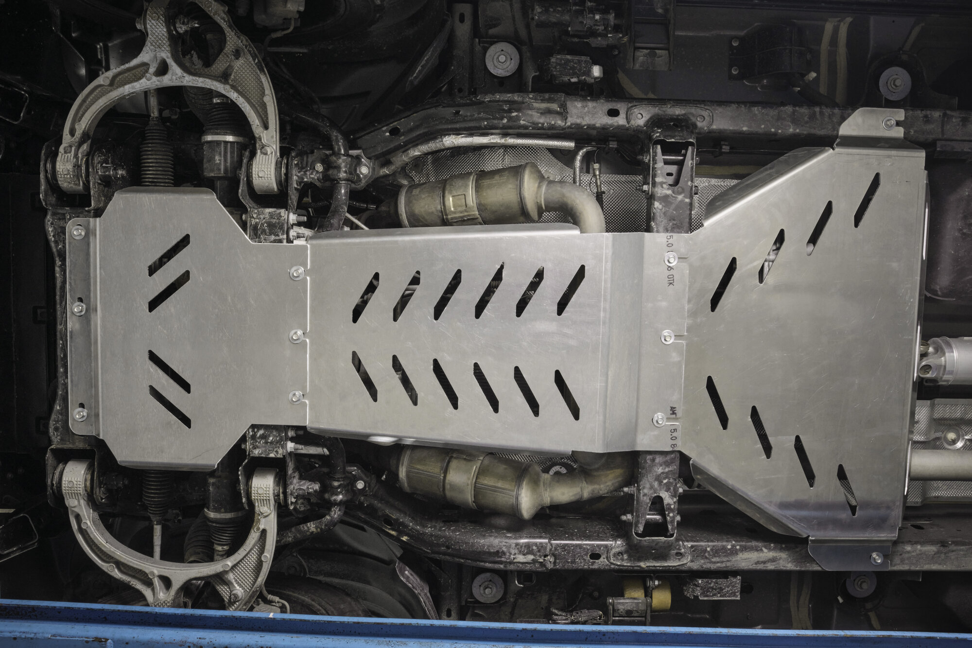 Защита картера двигателя и КПП BMS для Dodge RAM 2019-2023 алюм
