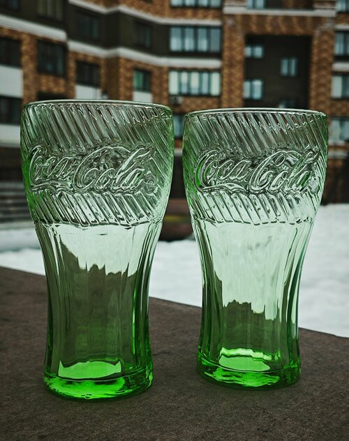 Набор из 2 лимитированных стаканов Кока-кола Green