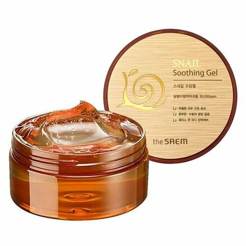 The Saem Успокаивающий гель с улиточным муцином Snail Soothing Gel, 300мл