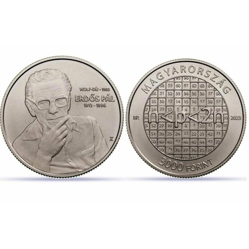 Венгрия 3000 форинтов 2023 110 лет со дня рождения Паля Эрдёша UNC