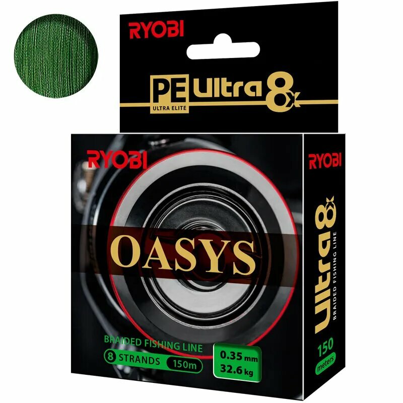 Леска-шнур Ryobi Oasis Dark Green 0,35mm 150m