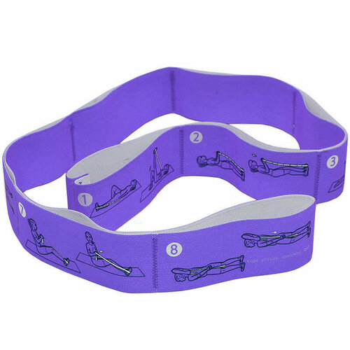 Эспандер эластичная лента FIT-90 4х90 см фиолетовая 407₽