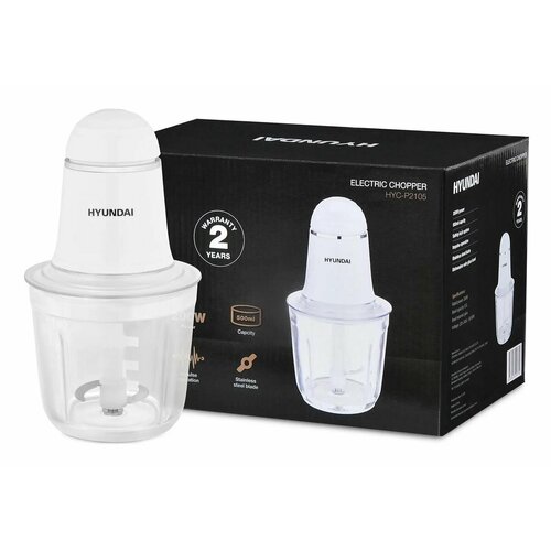 Измельчитель электрический Hyundai HYC-P2105 05л 200Вт слоновая кость 439000₽