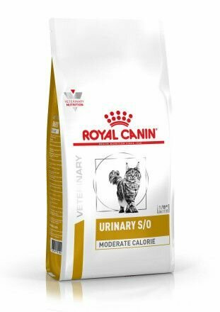 Royal Canin VD URINARY S/O MODERATE CALORIE ветеринарная диета, сухой корм для взрослых кошек предрасположенных к набору лишнего веса, 1, 5 кг