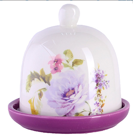 Лимонница с крышкой 9 х 9 х 9 см." Очарование" доломит