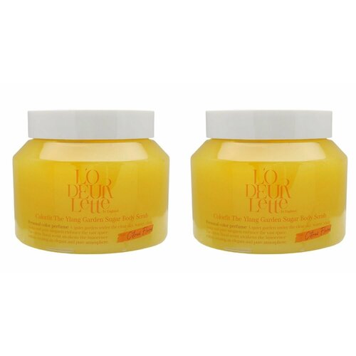 LODEURLETTE Сахарный скраб для тела с ароматом иланг-иланг In England Colorfit The Ylang Garden Sugar Scrub 500 гр 2 шт 3668₽
