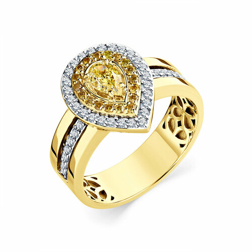 Кольцо Master Brilliant, желтое золото, 585 проба, бриллиант