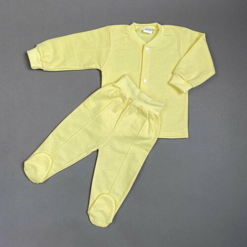 Комплект одежды Clariss, размер 22 (68-74) 3-6 мес., желтый комплект одежды размер 3 6 мес желтый