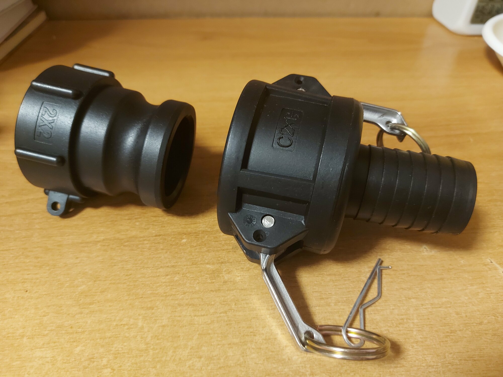 Комплект для еврокуба 60мм (S60) быстросъемное соединение Камлок (camlock) и шланга 1-1/ 2" (40мм)