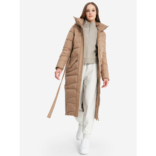 фото Пальто gsd w gsd e-long coat, размер 42, бежевый