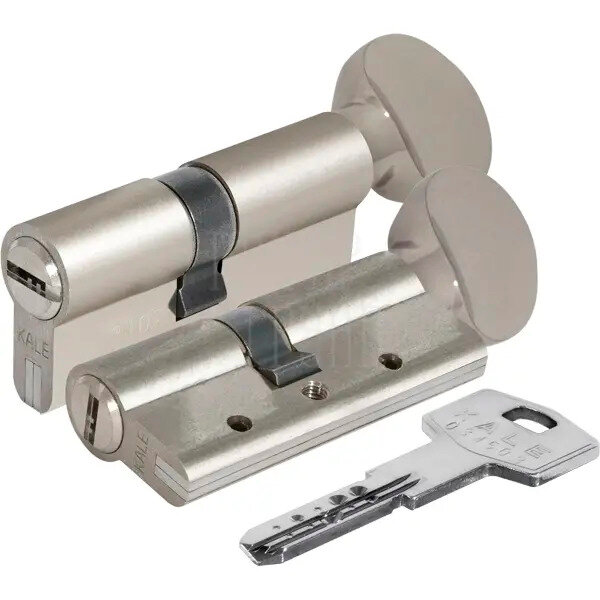 Цилиндровый механизм Kale kilit (Кале килит) с вертушкой 164 DBM-E/70 (30+10+30) mm никель