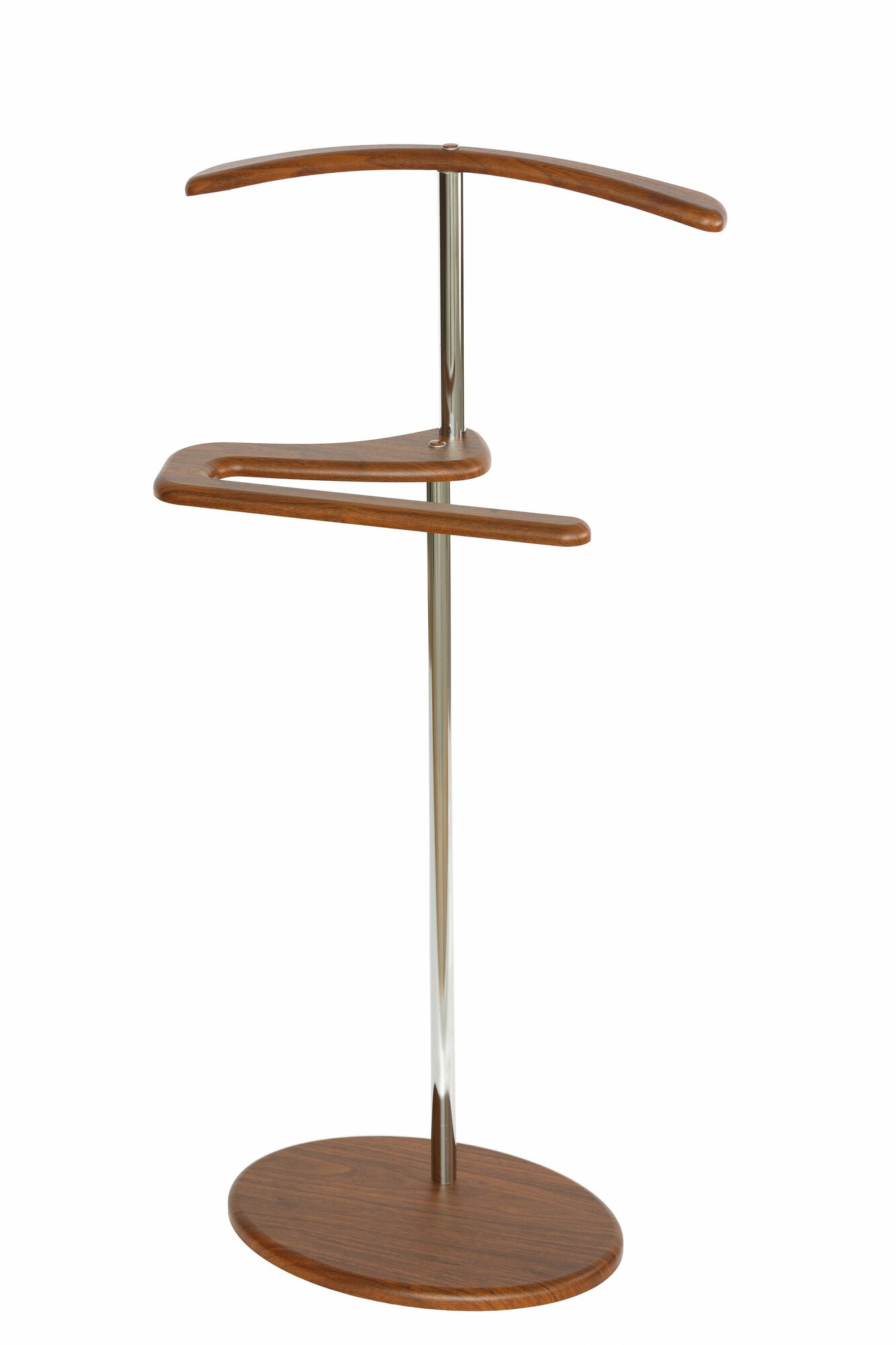 Вешалка напольная для одежды, кронштейн для хранения одежды металл/МДФ — фото 1