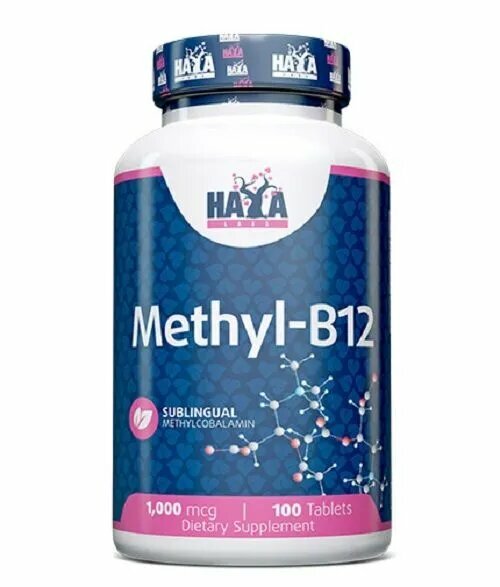 Haya Labs Methyl B-12 Метил Б-12 1000 мкг 100 таблеток