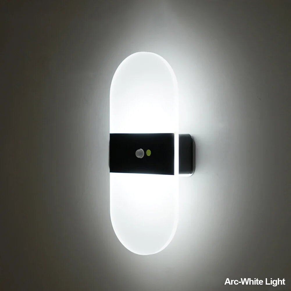 Беспроводной настенный светильник, Oval-White Light, Белый