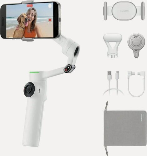 Изображение товара Стабилизатор для смартфона Insta360 Flow 2 Pro Combo, creator kit, white