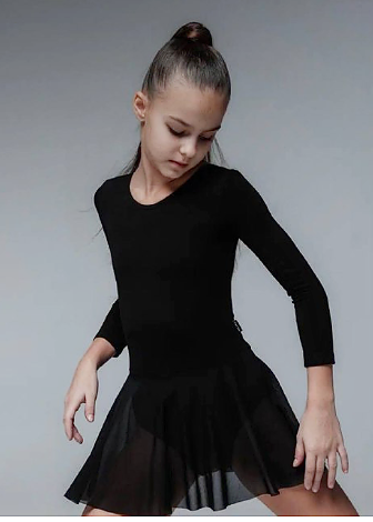 Купальник для гимнастики и танцев IRA&IRA размер 36 черный