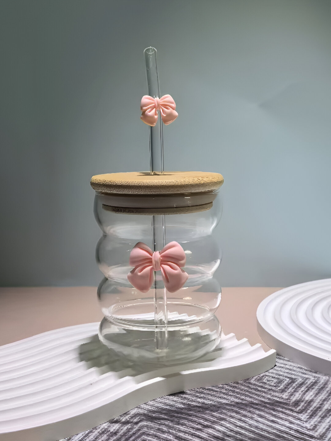 Чашка с трубочкой, стеклянный стакан с трубочкой, 500, 350 мл