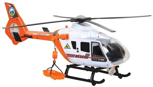 Вертолет Dickie Toys спасательный 3719016, 64 см, белый/оранжевый