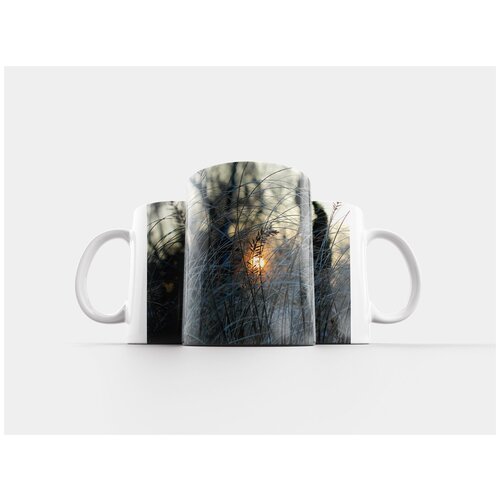 фото Кружка "вечернее солнце, зима, мороз" 320 мл lotsprints