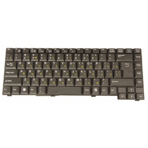 Клавиатура для ноутбуков Fujitsu-Siemens Amilo D1840 D1845 A1630 RU Black 780₽