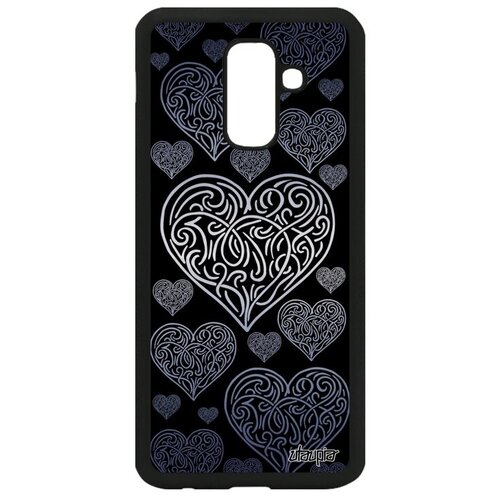 фото Ударопрочный чехол для смартфона // galaxy a6 plus 2018 // "сердце" верность амур, utaupia, синий
