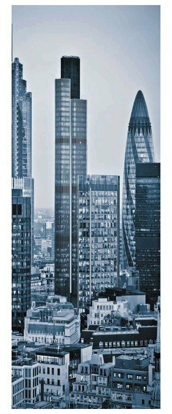 Фотообои Milan Лондон Сити M 113 100х270 см виниловые на флизелиновой основе