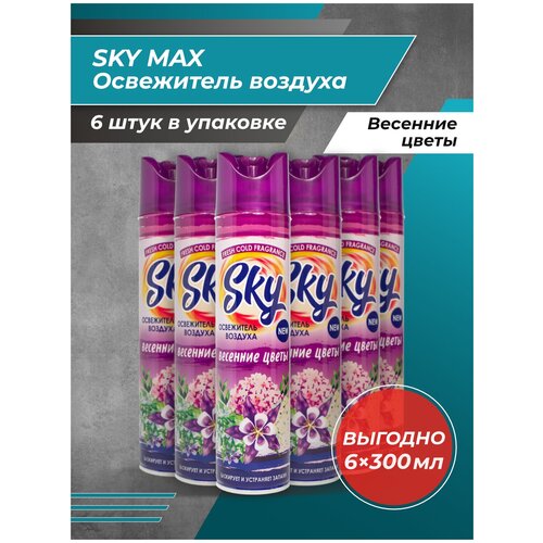 Освежитель воздуха SKY MAX Весенние цветы 6 шт.