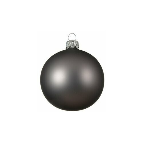 фото Набор шаров decoris серый 10 см 4 шт нет бренда