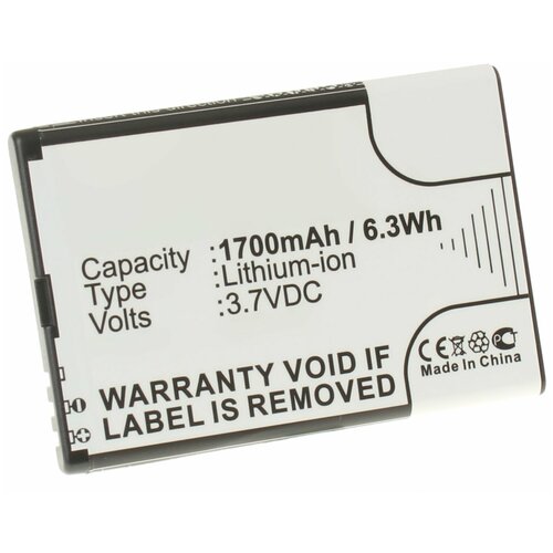 Аккумулятор iBatt iB-U1-M1176 1700mAh для ACE Caracas, Caracas 2, для Nokia E71, E52, E72, N97, N810, E61i, 6760 Slide, усиленный аккумулятор для nokia n97 bp 4l черная крышка