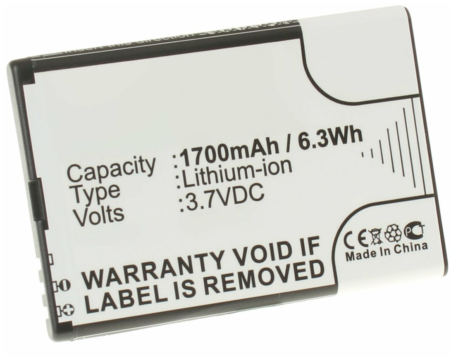 Аккумулятор iBatt iB-U1-M1176 1700mAh для ACE Caracas Caracas 2 для Nokia E71 E52 E72 N97 N810 E61i 6760 Slide