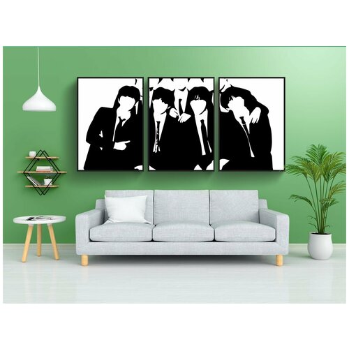 фото Набор модулных постеров для интерьера "bts, поп, корея" 60x90 см. в тубусе, без рамки lotsprints