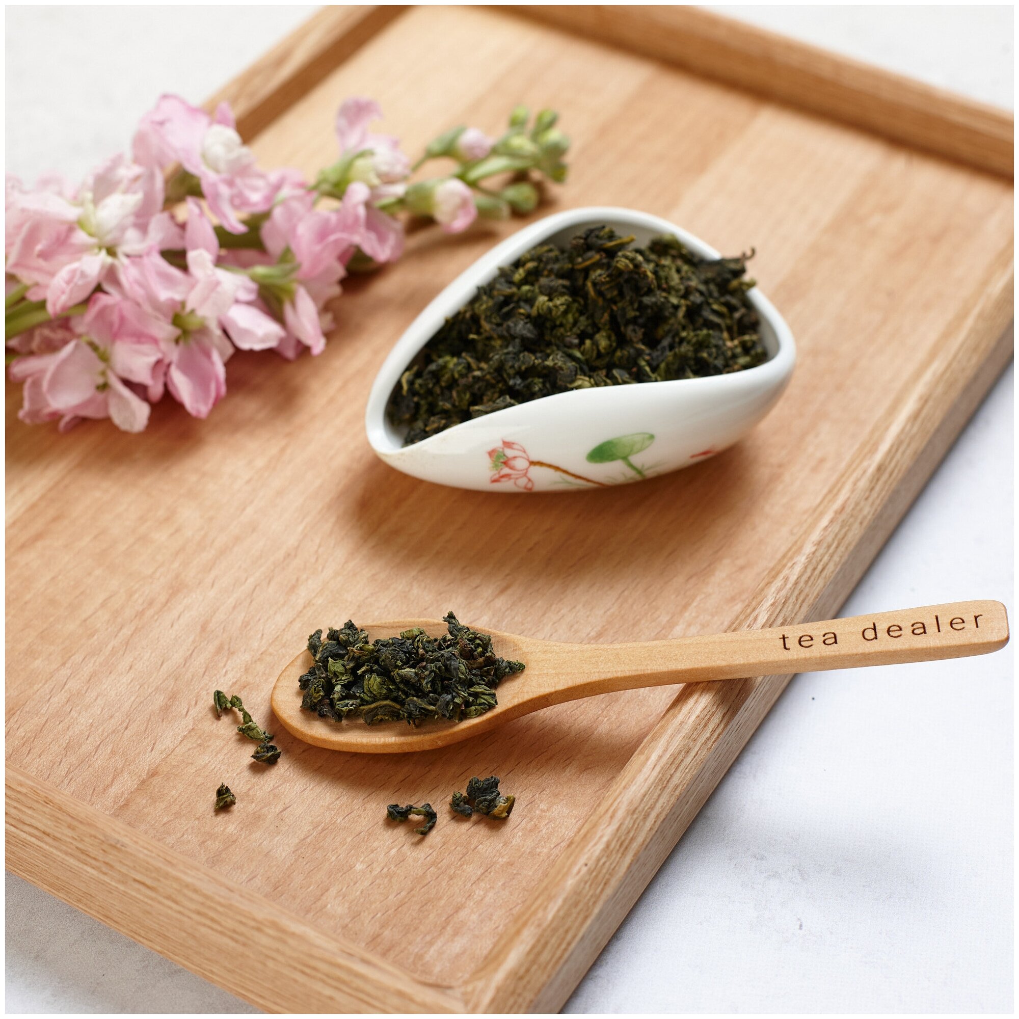Чай Улун Tea Dealer Молочный 100 г. Чай Зеленый Листовой Рассыпной - фотография № 3