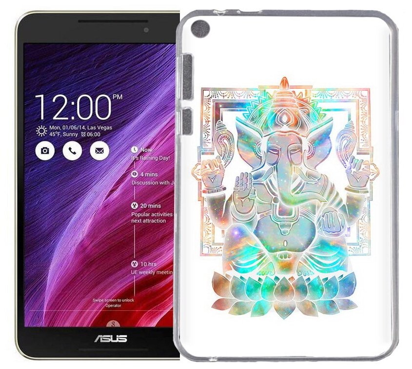 Чехол задняя-панель-накладка-бампер MyPads умный слон для Asus Fonepad 8 FE380CG/FE380CXG (K016) противоударный