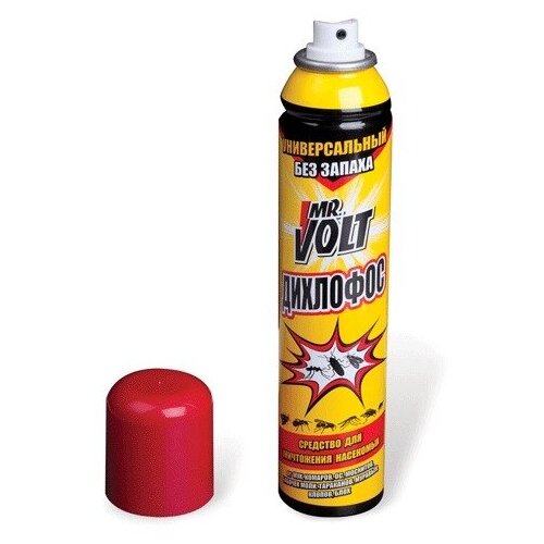 Средство от насекомых 200 мл, дихлофос, MR.VOLT (Мистер Вольт), аэрозоль