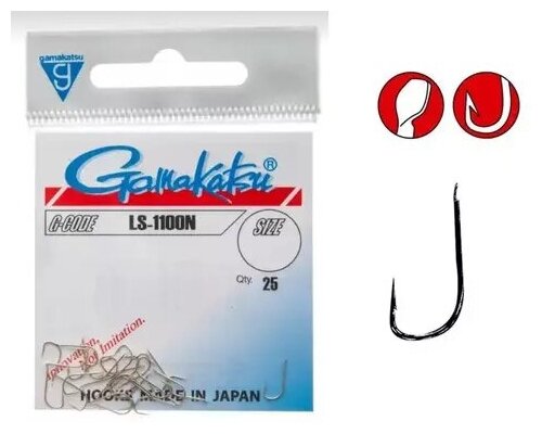 Крючок Gamakatsu Hook LS-1100N Nickel №16