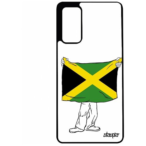 фото Чехол на мобильный samsung galaxy s20fe, "флаг ямайки с руками" государственный патриот utaupia