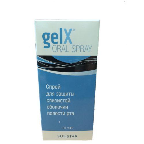 Купить Джеликс (GelX) спрей 100мл для защиты слизистой оболочки полости рта, SUNSTAR, Полоскание и уход за полостью рта