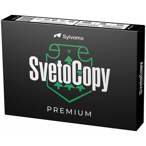 Бумага офисная А4, 80 г/ м 2 , 500 л., марка В, SVETOCOPY PREMIUM, Россия, 162% (CIE)