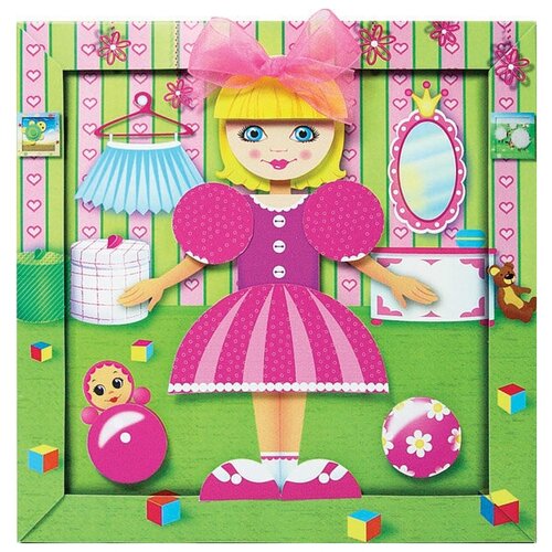 фото Набор для изготовления объемной аппликации "моя кукла" клеvер